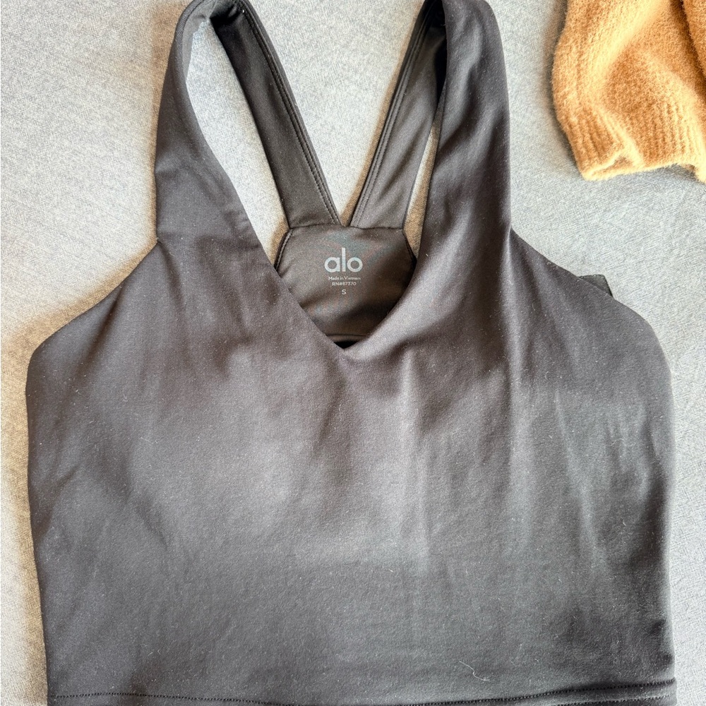 ALO Airbrush Real Bra tank black